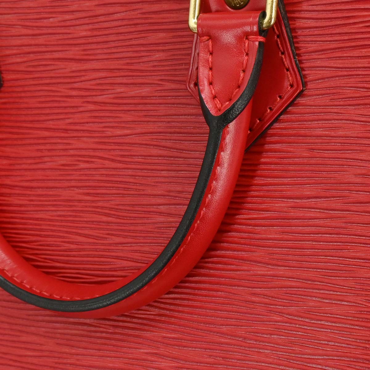 Louis Vuitton Red Epi Alma Handbag M52147