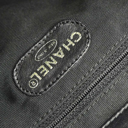 Chanel 1997-1999 Black Lambskin Tote Bag