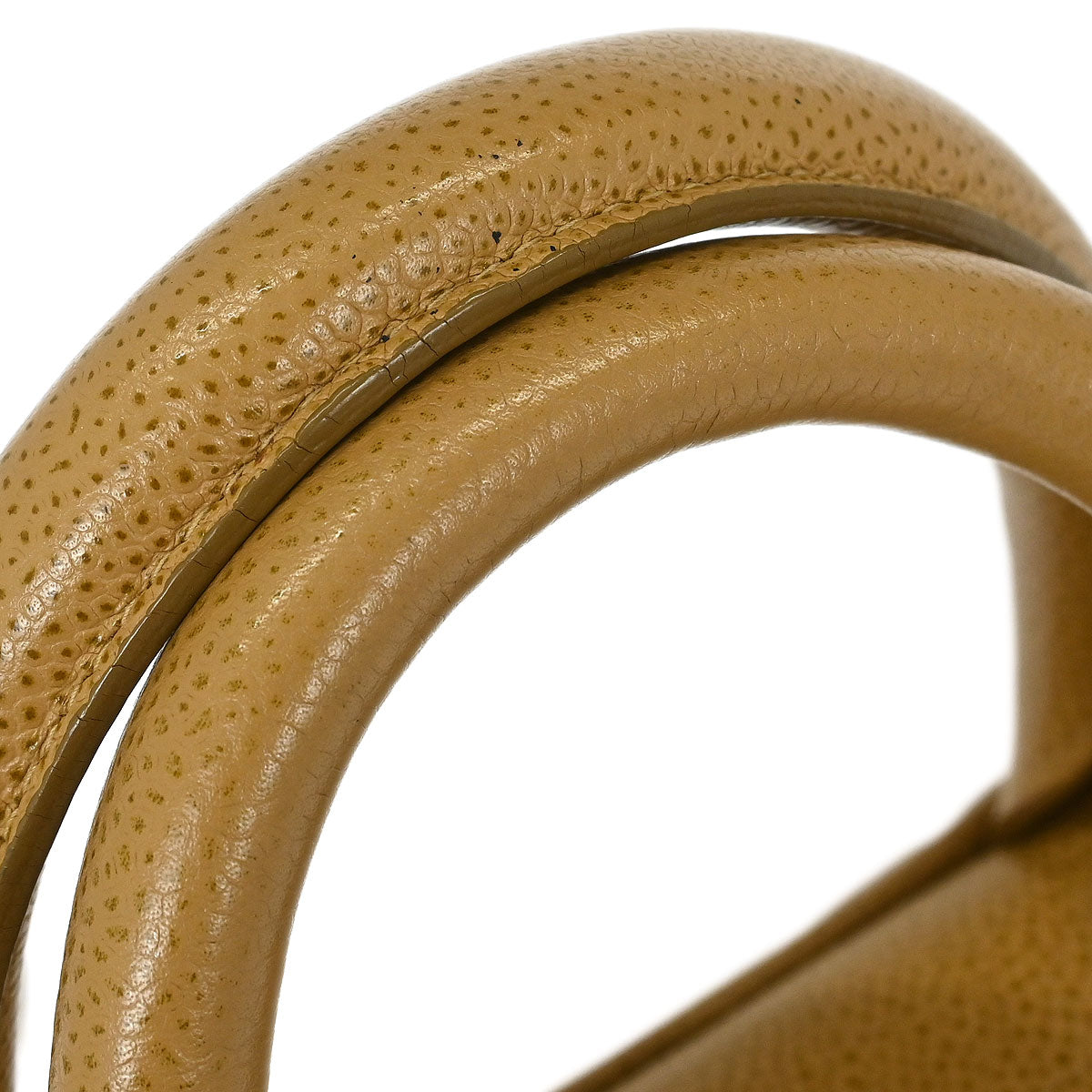 Chanel 2003-2004 Beige Caviar Bowling Bag 27