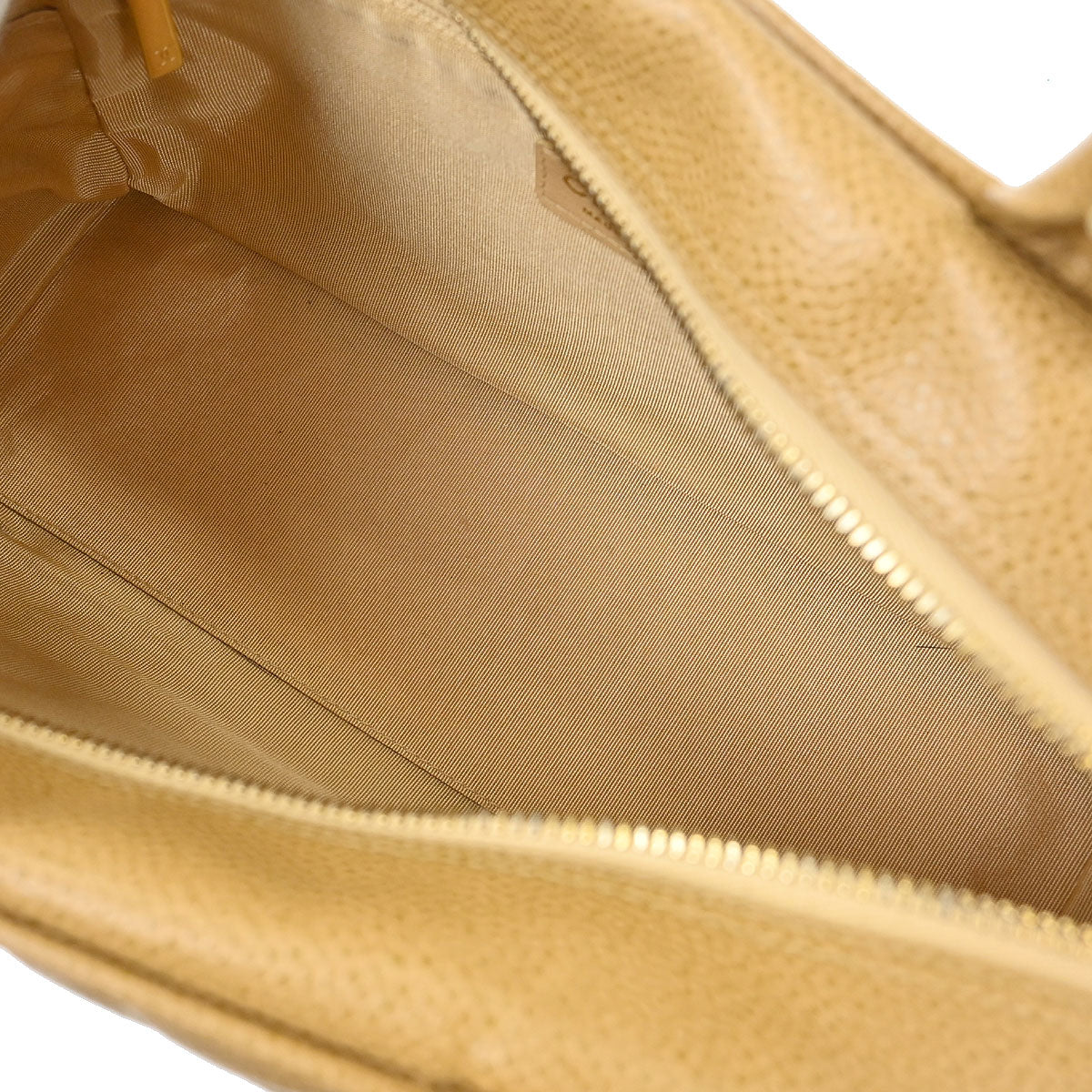 Chanel 2003-2004 Beige Caviar Bowling Bag 27