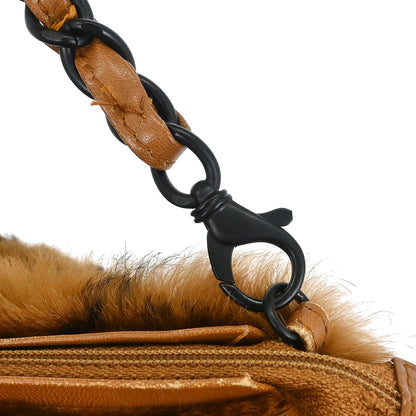 Chanel *2000-2002  Brown Fur Handbag