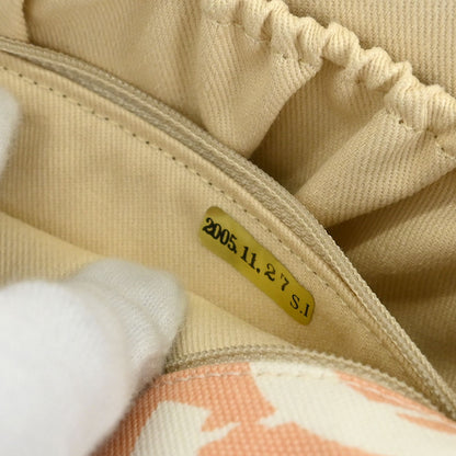 Chanel 2005-2006 Pink Canvas Paris Map Single Flap Shoulder Bag