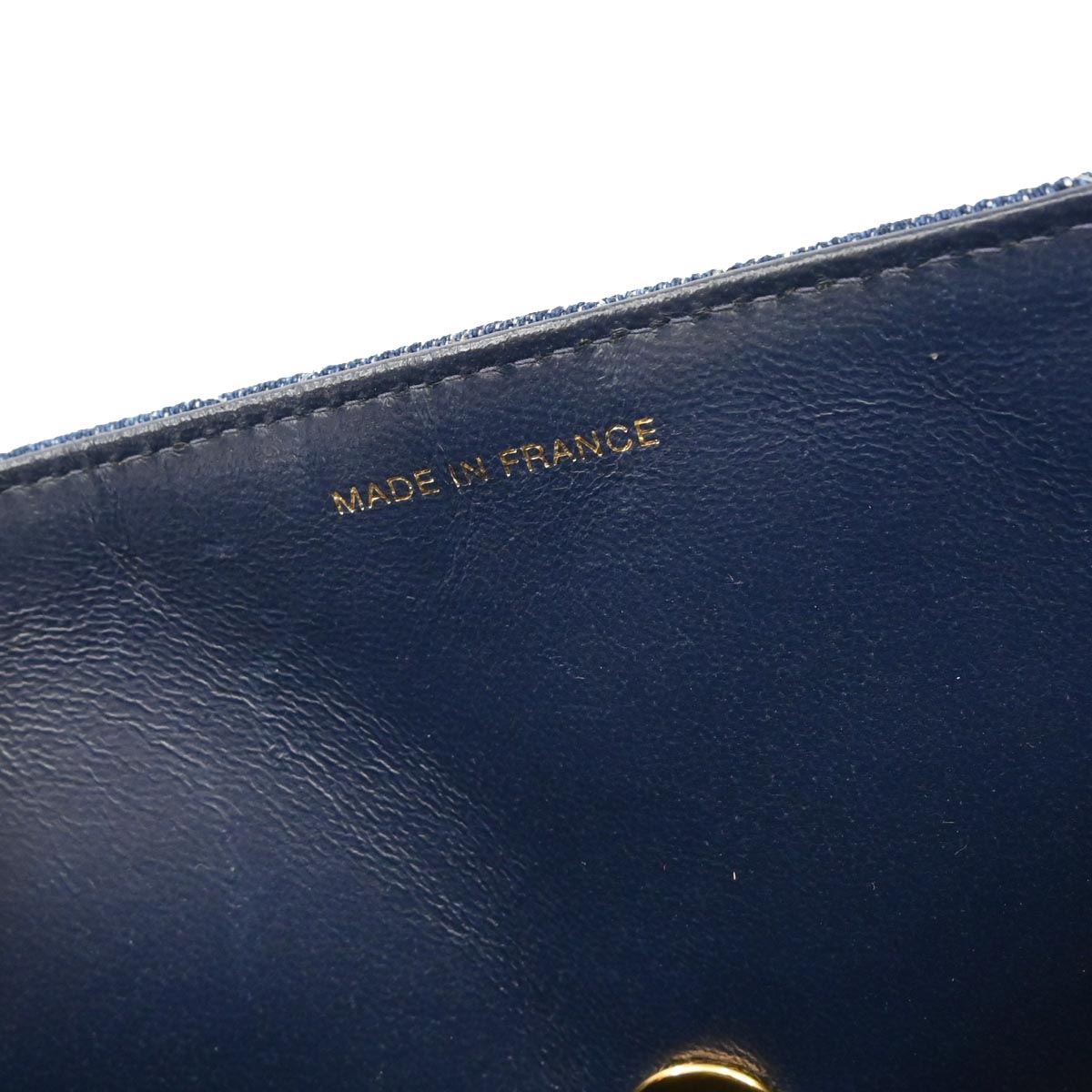 Chanel 1997-1999 Blue Denim Top Handle Handbag