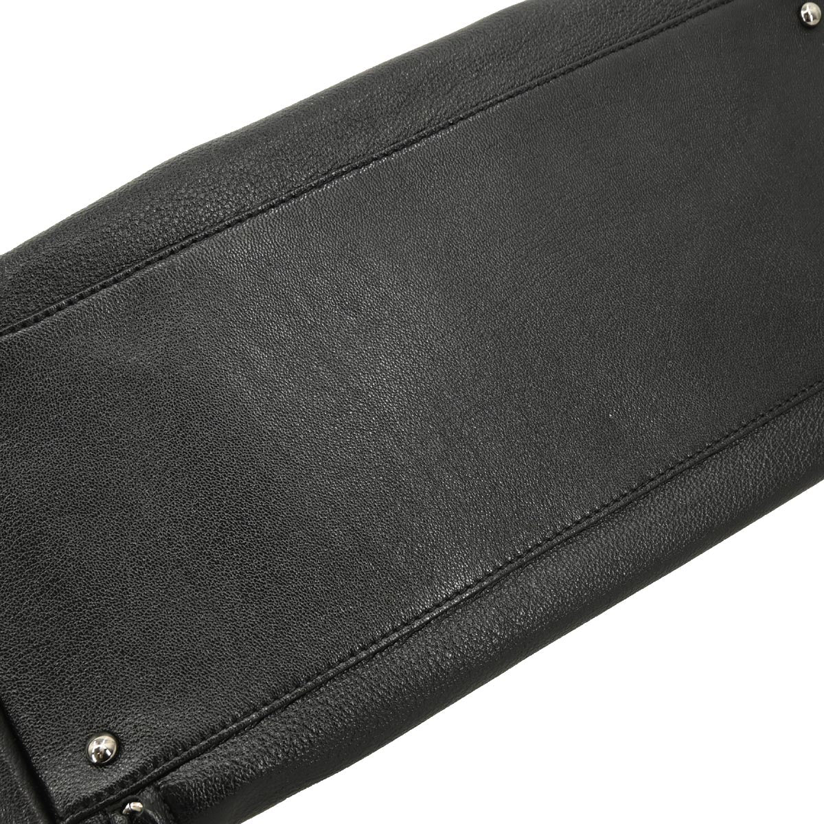 Chanel 2005-2006 Black Calfskin Luxury Line Bowling Bag Handbag