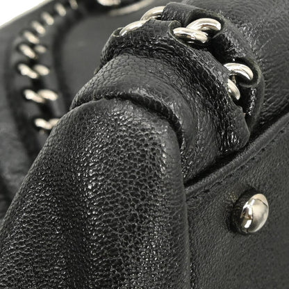 Chanel 2005-2006 Black Calfskin Luxury Line Bowling Bag Handbag