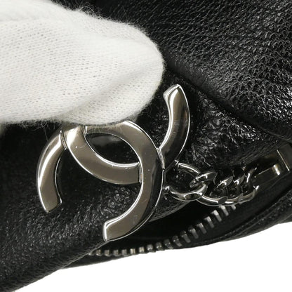 Chanel 2005-2006 Black Calfskin Luxury Line Bowling Bag Handbag