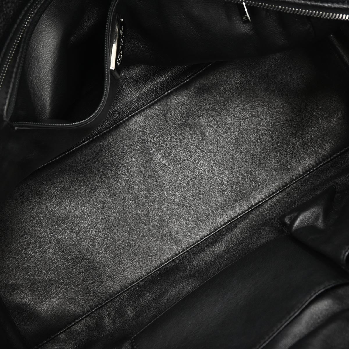 Chanel 2005-2006 Black Calfskin Luxury Line Bowling Bag Handbag