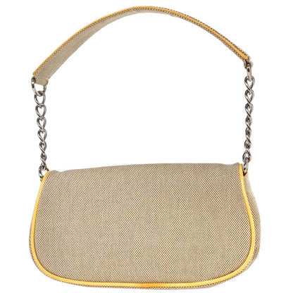 Chanel 2005-2006 Yellow Canvas Camellia No.5 CC Handbag