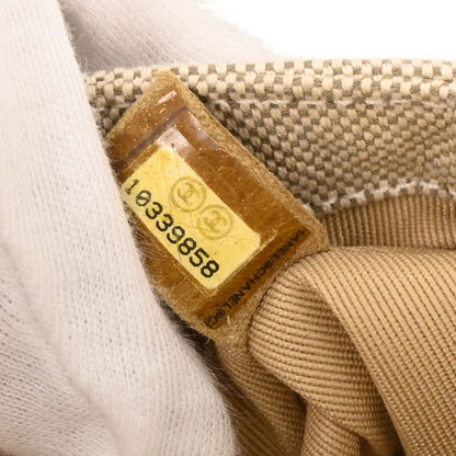 Chanel 2005-2006 Yellow Canvas Camellia No.5 CC Handbag