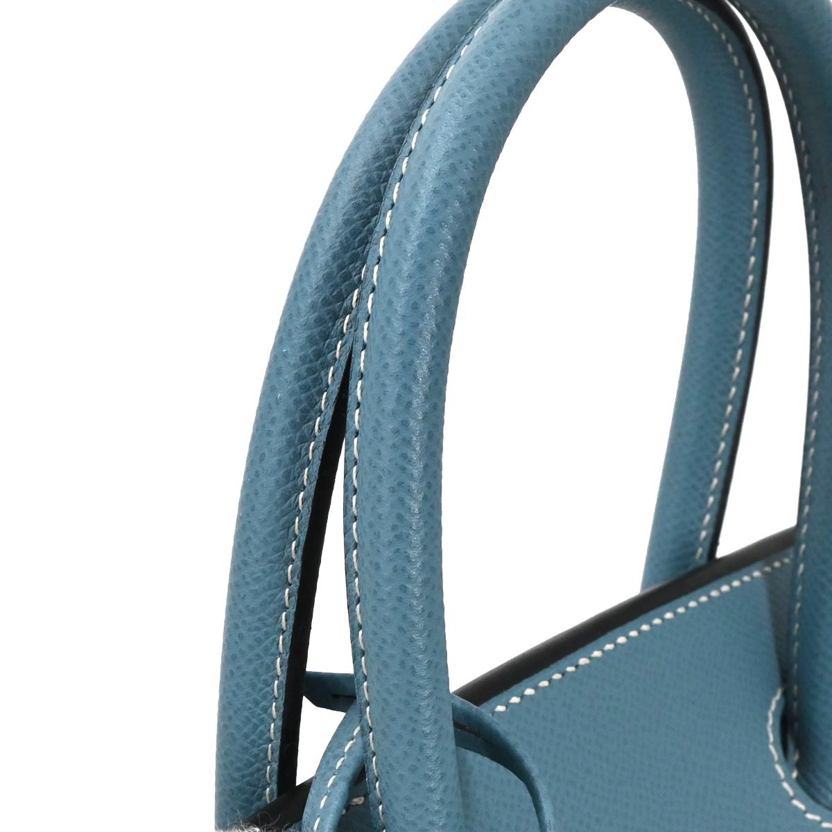 Hermes Blue Jean Courchevel Birkin 30 Handbag