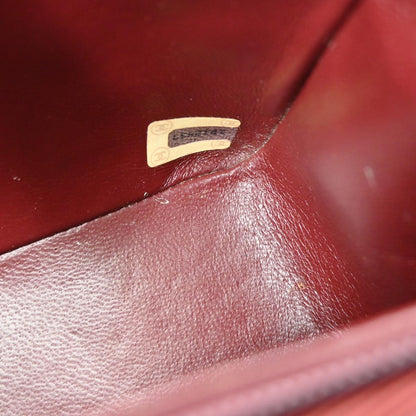 Chanel 1989-1991 Black Lambskin Turnlock Small Full Flap Shoulder Bag