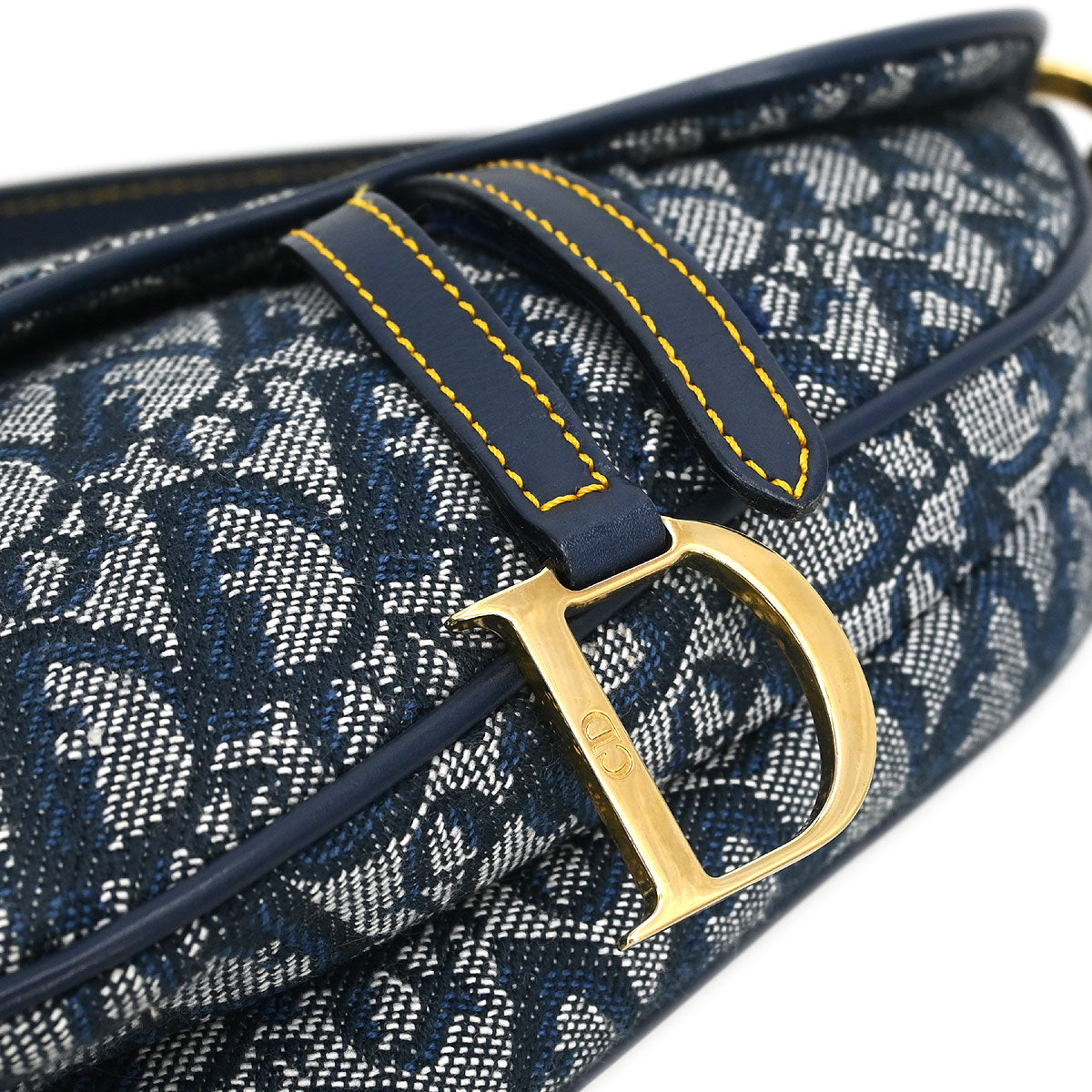 Christian Dior * Navy Trotter Saddle Handbag