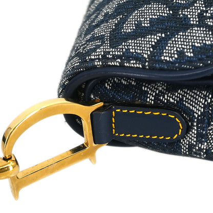 Christian Dior * Navy Trotter Saddle Handbag
