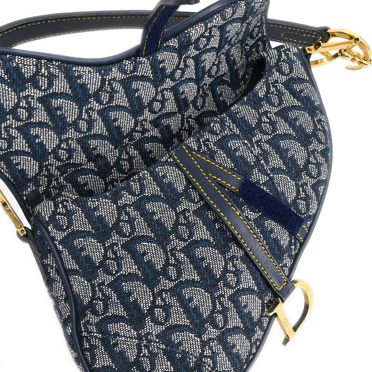 Christian Dior * Navy Trotter Saddle Handbag