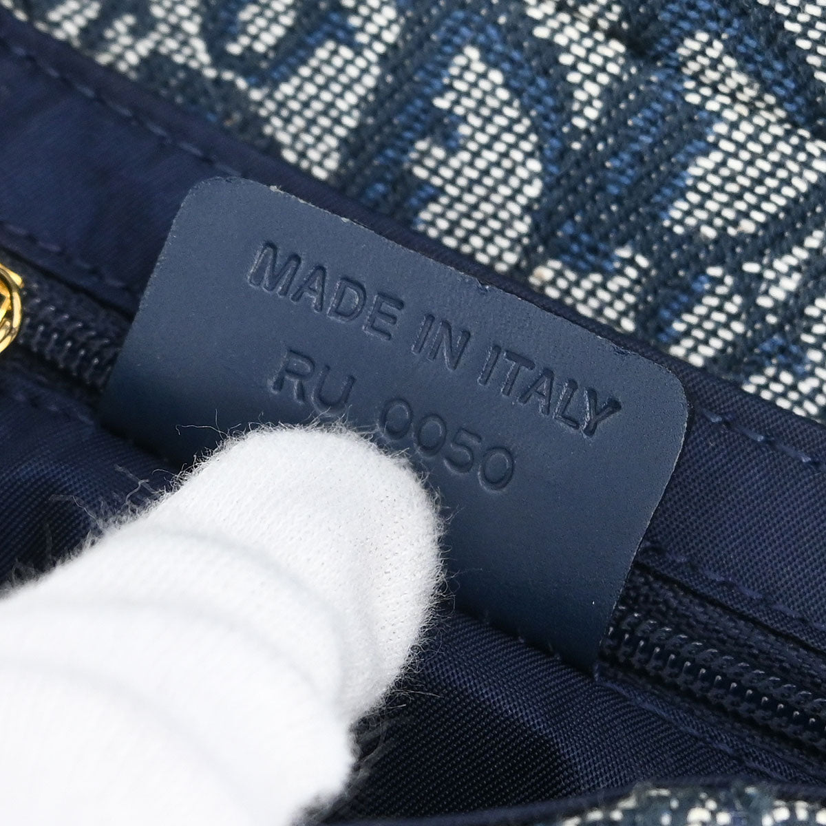 Christian Dior * Navy Trotter Saddle Handbag