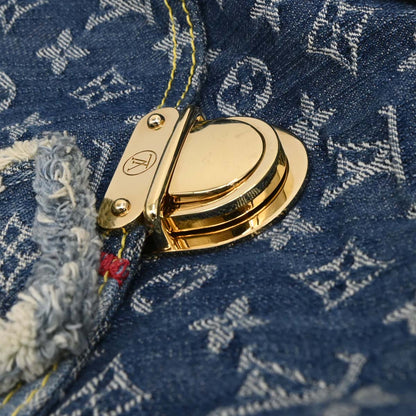 Louis Vuitton Blue Monogram Denim Patchwork Bowly Handbag M95376