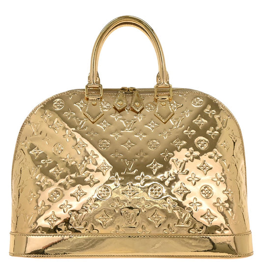 Louis Vuitton Gold Monogram Miroir Alma MM Handbag M93624