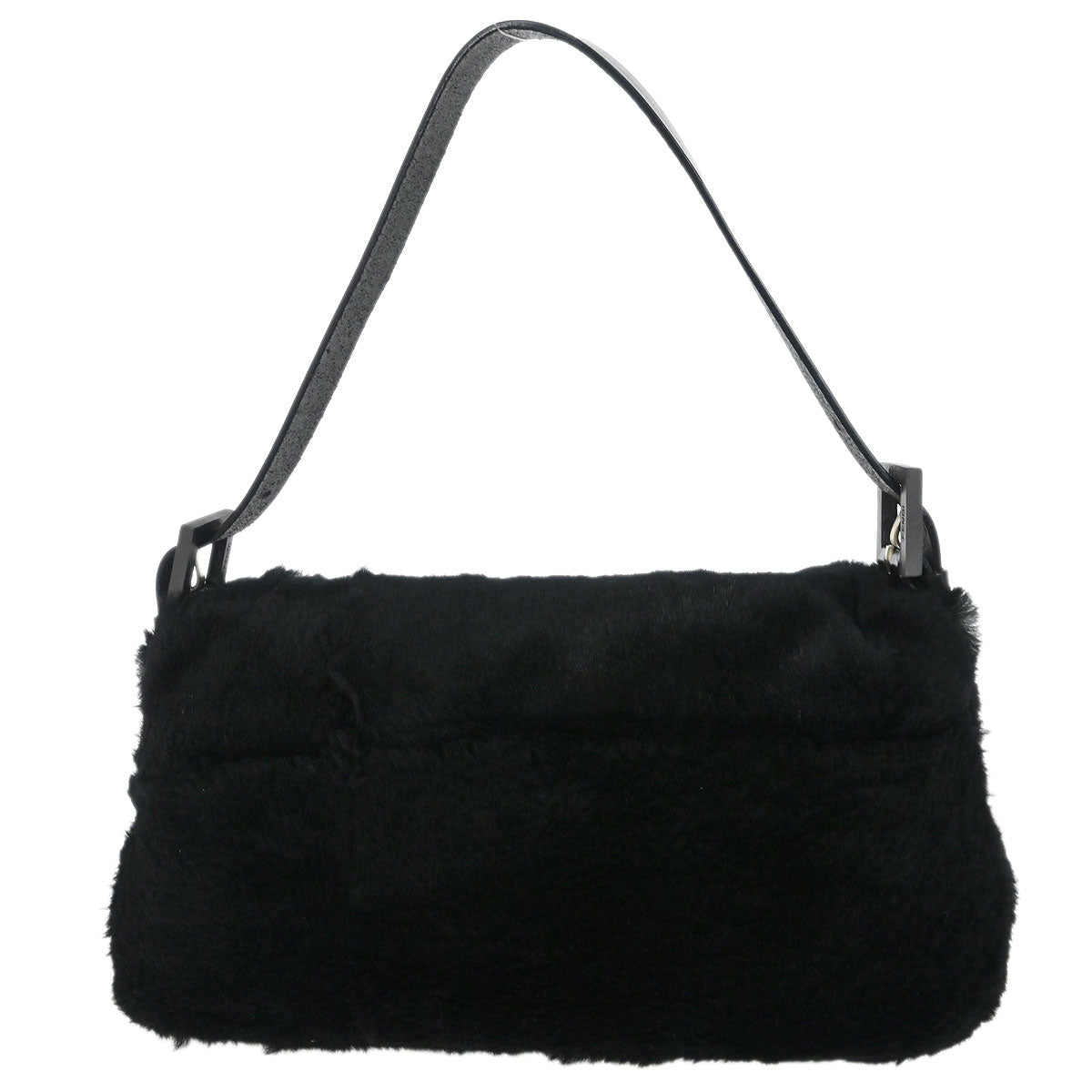 Fendi * Black Fur Baguette Handbag