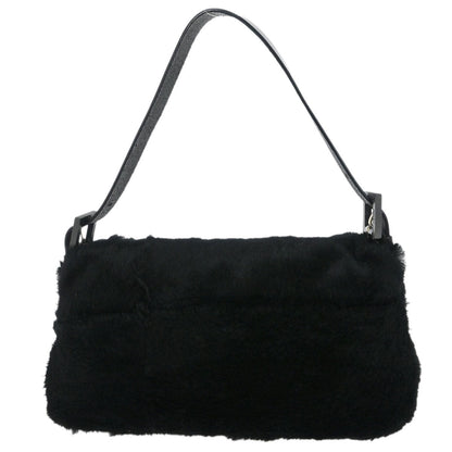 Fendi * Black Fur Baguette Handbag