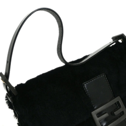 Fendi * Black Fur Baguette Handbag