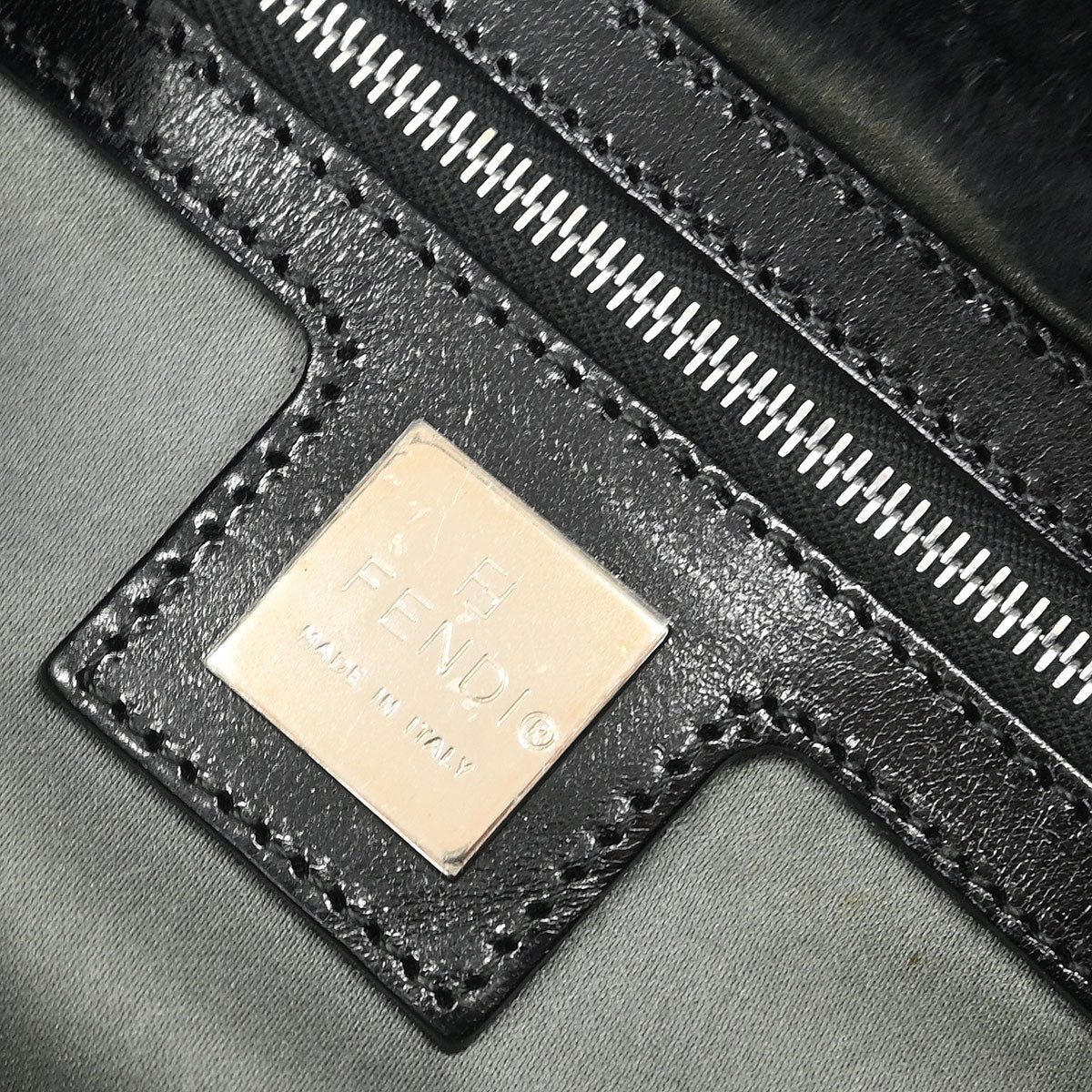 Fendi * Black Fur Baguette Handbag