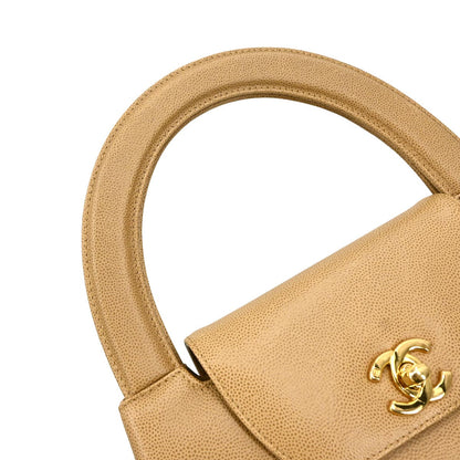 Chanel 1997-1999 Beige Caviar Handbag