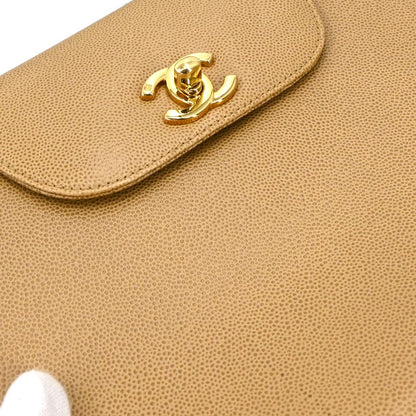 Chanel 1997-1999 Beige Caviar Handbag