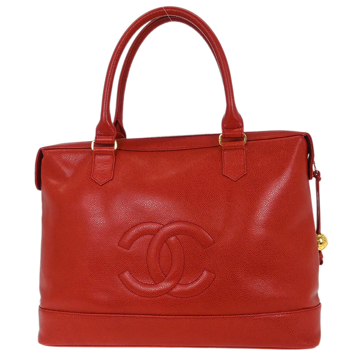 Chanel 1994-1996 Red Caviar Handbag