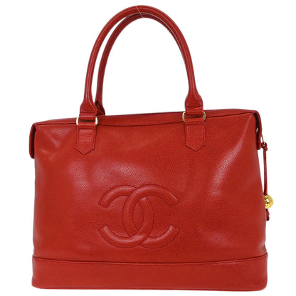 Chanel 1994-1996 Red Caviar Handbag