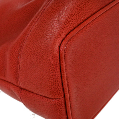 Chanel 1994-1996 Red Caviar Handbag