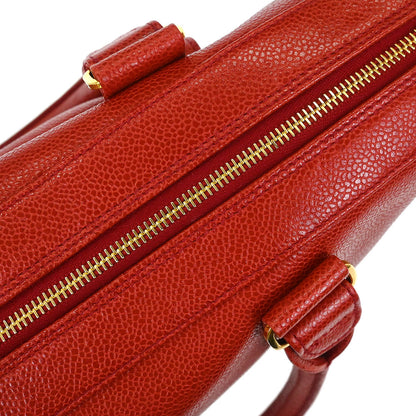 Chanel 1994-1996 Red Caviar Handbag