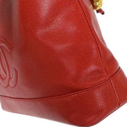 Chanel 1994-1996 Red Caviar Handbag
