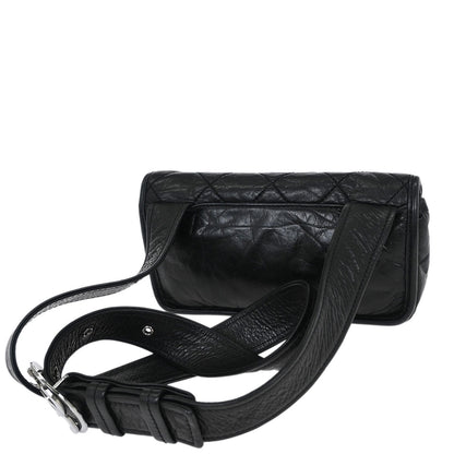 Chanel 2005-2006 Black Calfskin Wild Stitch Bum Bag