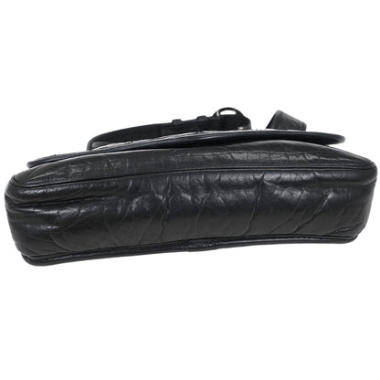 Chanel 2005-2006 Black Calfskin Wild Stitch Bum Bag