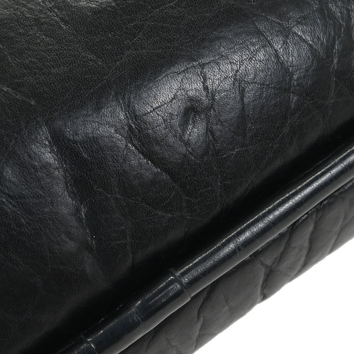 Chanel 2005-2006 Black Calfskin Wild Stitch Bum Bag