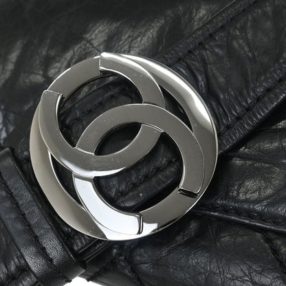 Chanel 2005-2006 Black Calfskin Wild Stitch Bum Bag