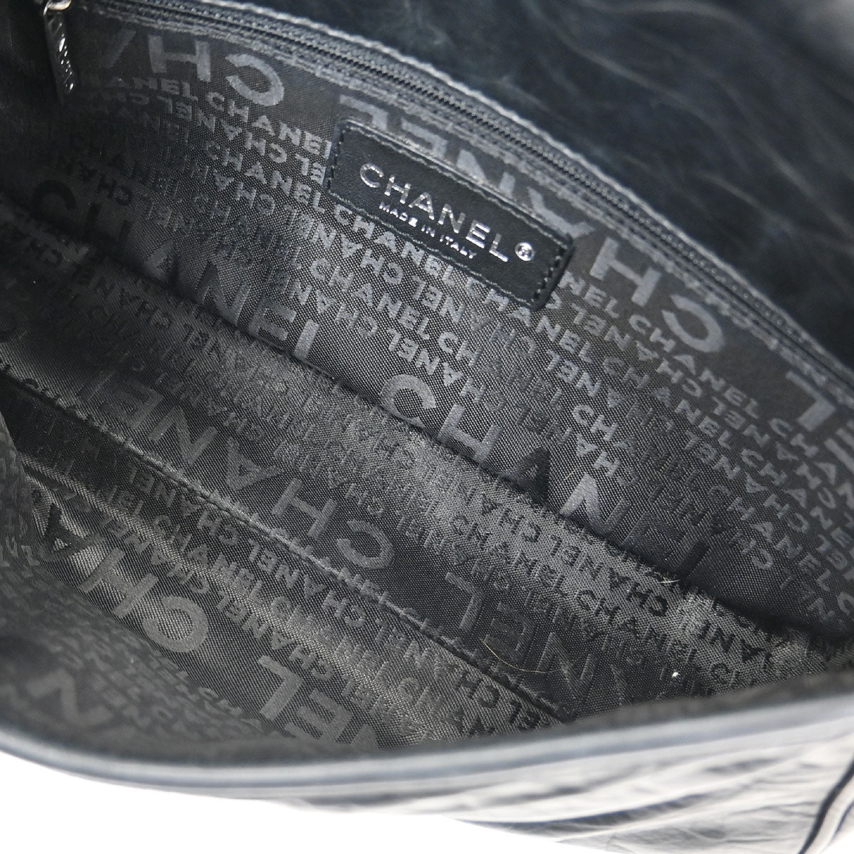 Chanel 2005-2006 Black Calfskin Wild Stitch Bum Bag