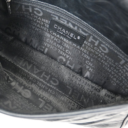 Chanel 2005-2006 Black Calfskin Wild Stitch Bum Bag