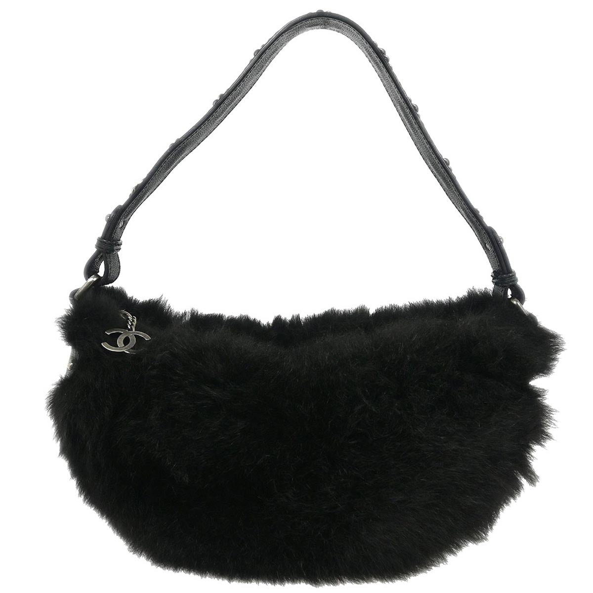 Chanel * 2005-2006 Black Fur Shoulder Bag