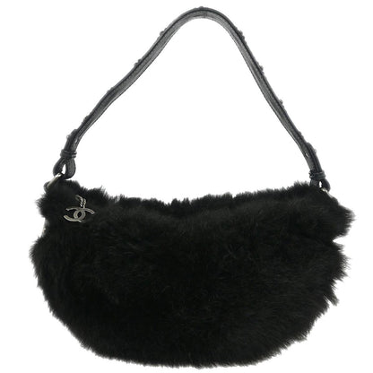 Chanel * 2005-2006 Black Fur Shoulder Bag