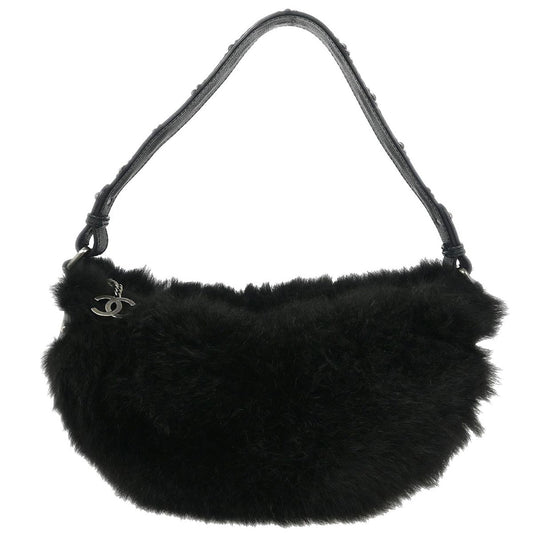 Chanel * 2005-2006 Black Fur Shoulder Bag