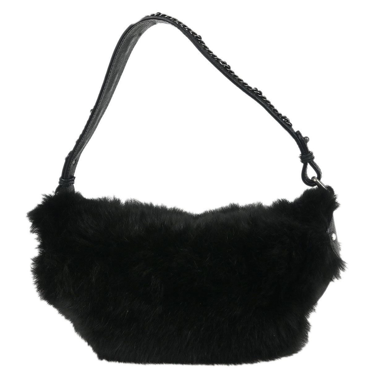 Chanel * 2005-2006 Black Fur Shoulder Bag