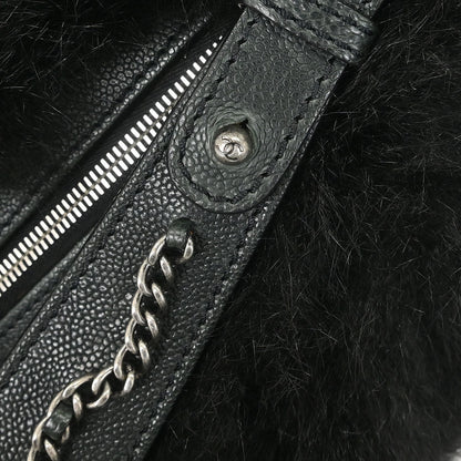Chanel * 2005-2006 Black Fur Shoulder Bag