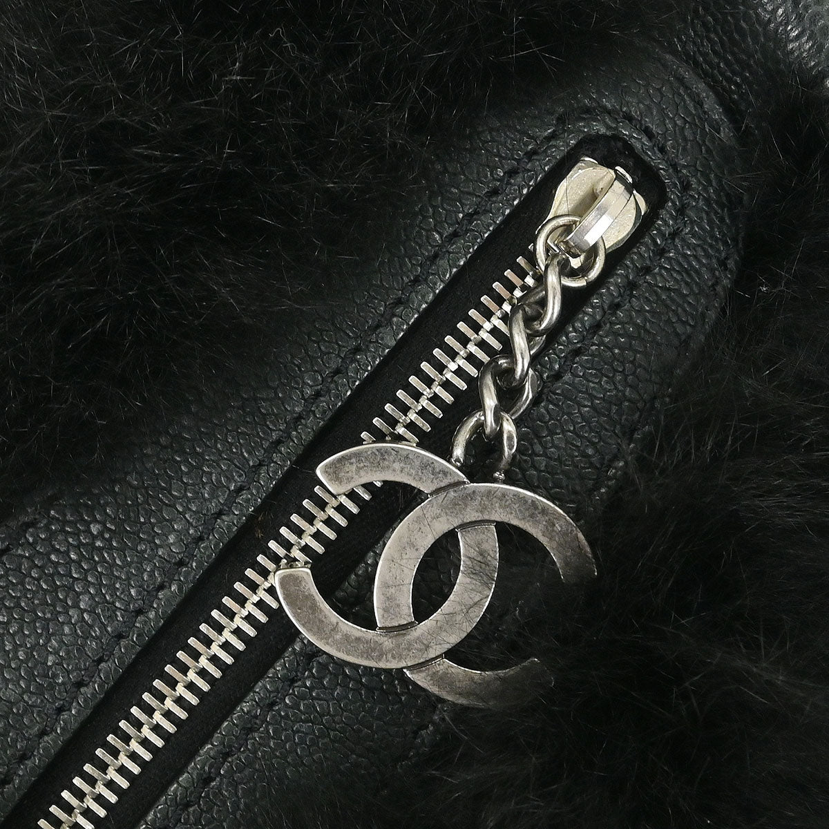 Chanel * 2005-2006 Black Fur Shoulder Bag