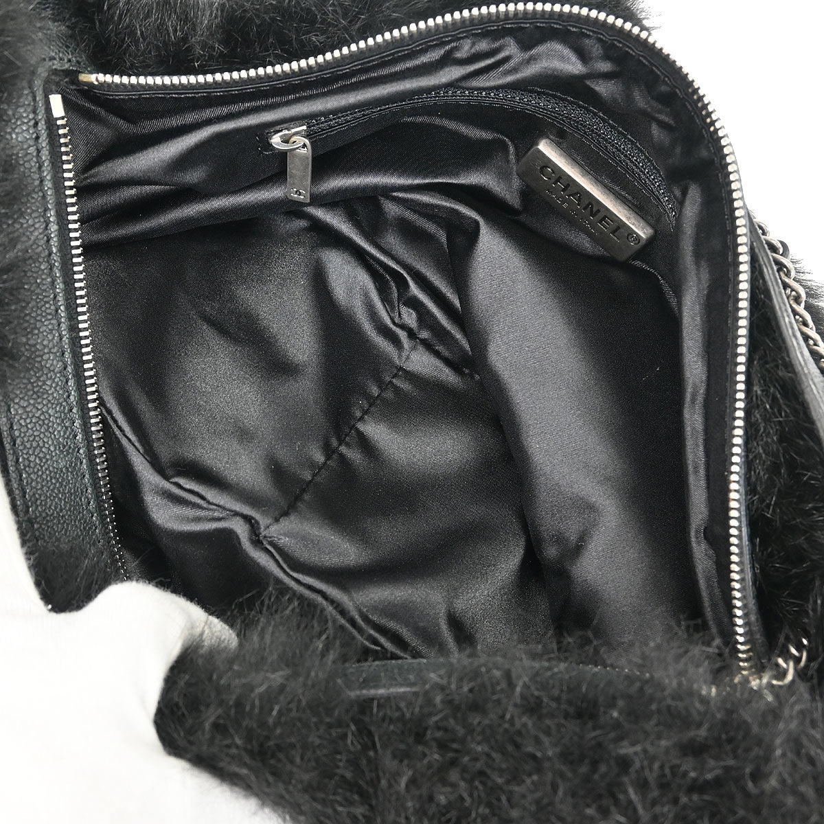 Chanel * 2005-2006 Black Fur Shoulder Bag
