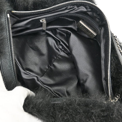 Chanel * 2005-2006 Black Fur Shoulder Bag