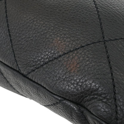 Chanel 2005-2006 Black Calfskin Mademoiselle Lock Wild Stitch Shoulder Bag