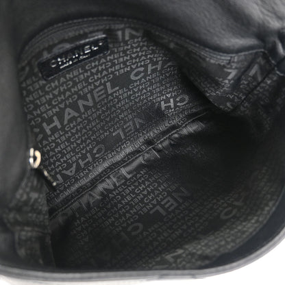 Chanel 2005-2006 Black Calfskin Mademoiselle Lock Wild Stitch Shoulder Bag