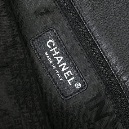 Chanel 2005-2006 Black Calfskin Mademoiselle Lock Wild Stitch Shoulder Bag