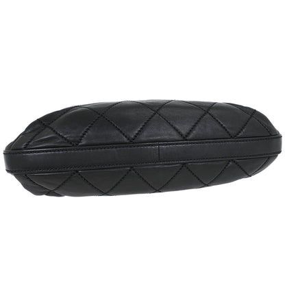 Chanel 2006-2008 Black Lambskin Wild Stitch Shoulder Bag